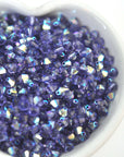Tanzanite AB Bicone Beads 5328 Barton Crystal 4mm