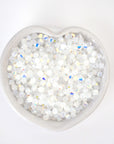 White Opal AB Bicone Beads 5328 Barton Crystal 4mm