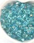 Aquamarine Champagne Bicone Beads 5328 Barton Crystal 6mm