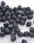 Dark Indigo Bicone Beads 5301 Barton Crystal 6mm