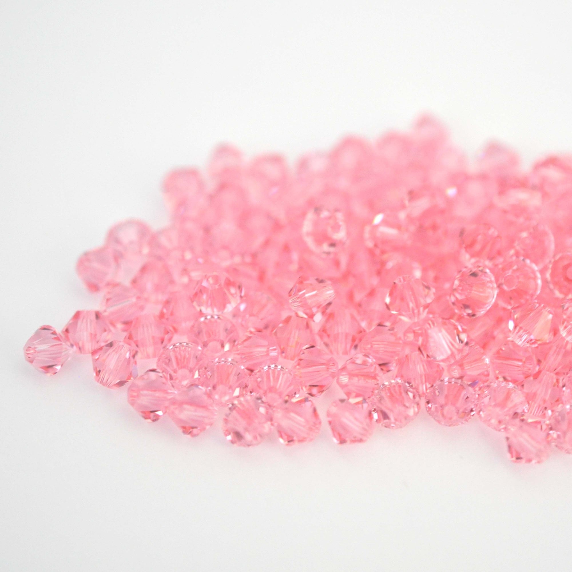Light Rose Bicone Beads 5328 Barton Crystal 6mm