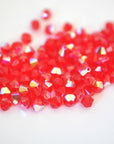 Light Siam AB Bicone Beads 5328 Barton Crystal 4mm