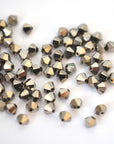 Metallic Light Gold  2X Bicone Beads 5328 Barton Crystal 6mm