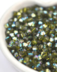 Olivine AB Bicone Beads 5328 Barton Crystal 6mm