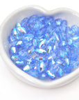 Light Sapphire AB 9x6mm Barrel Beads 5200 Barton Crystal - 6 pieces