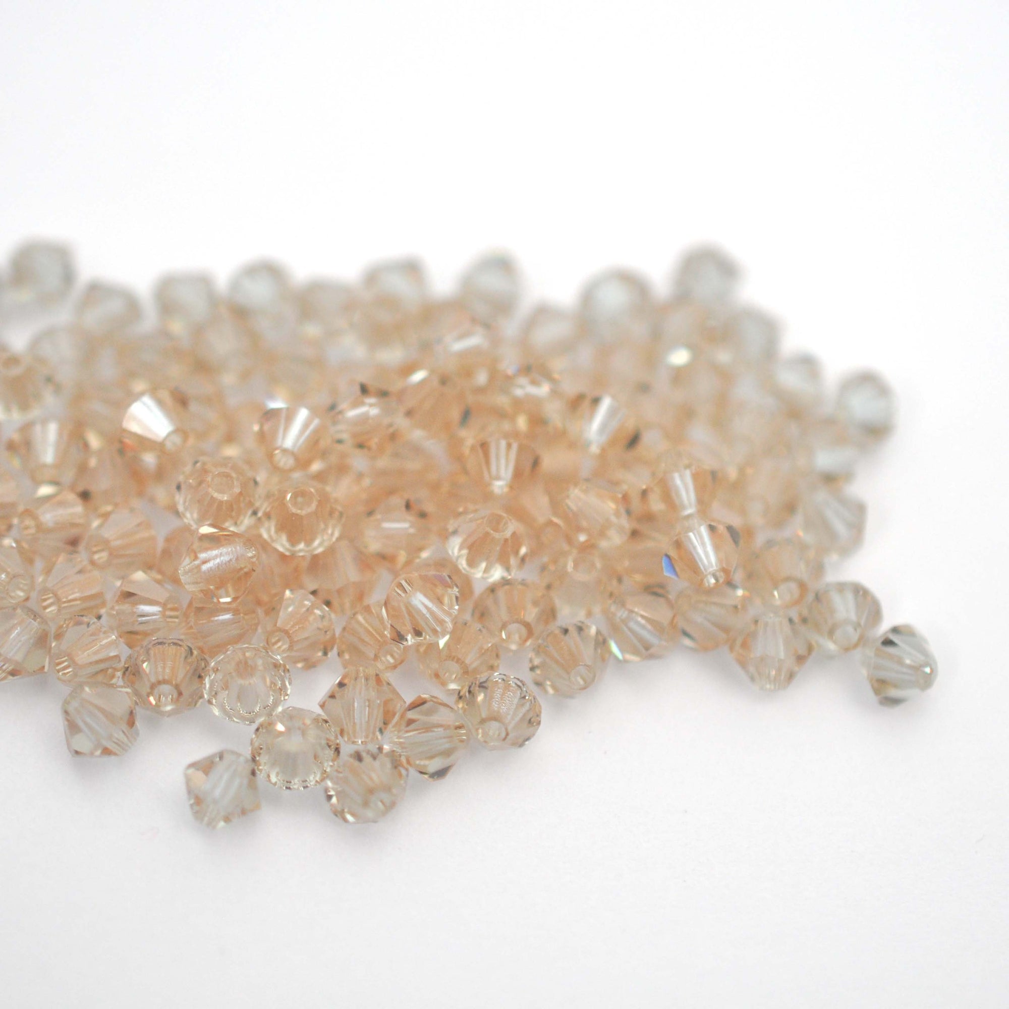 Cantaloupe Bicone Beads 5301 Barton Crystal 4mm