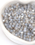 White Opal Satin Bicone Beads 5328 Barton Crystal 4mm