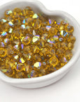 Lime AB Bicone Beads 5301 Barton Crystal 6mm