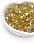 Lime AB Bicone Beads 5301 Barton Crystal 6mm