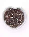 Smoky Quartz Satin Bicone Beads 5301 Barton Crystal 4mm