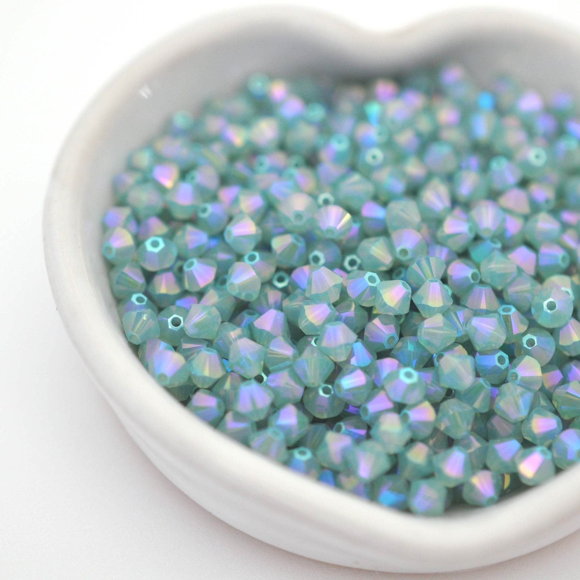 Pacific Opal Shimmer 2X Bicone Beads 5328 Barton Crystal 4mm