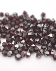 Garnet Satin Bicone Beads 5301 Barton Crystal 6mm