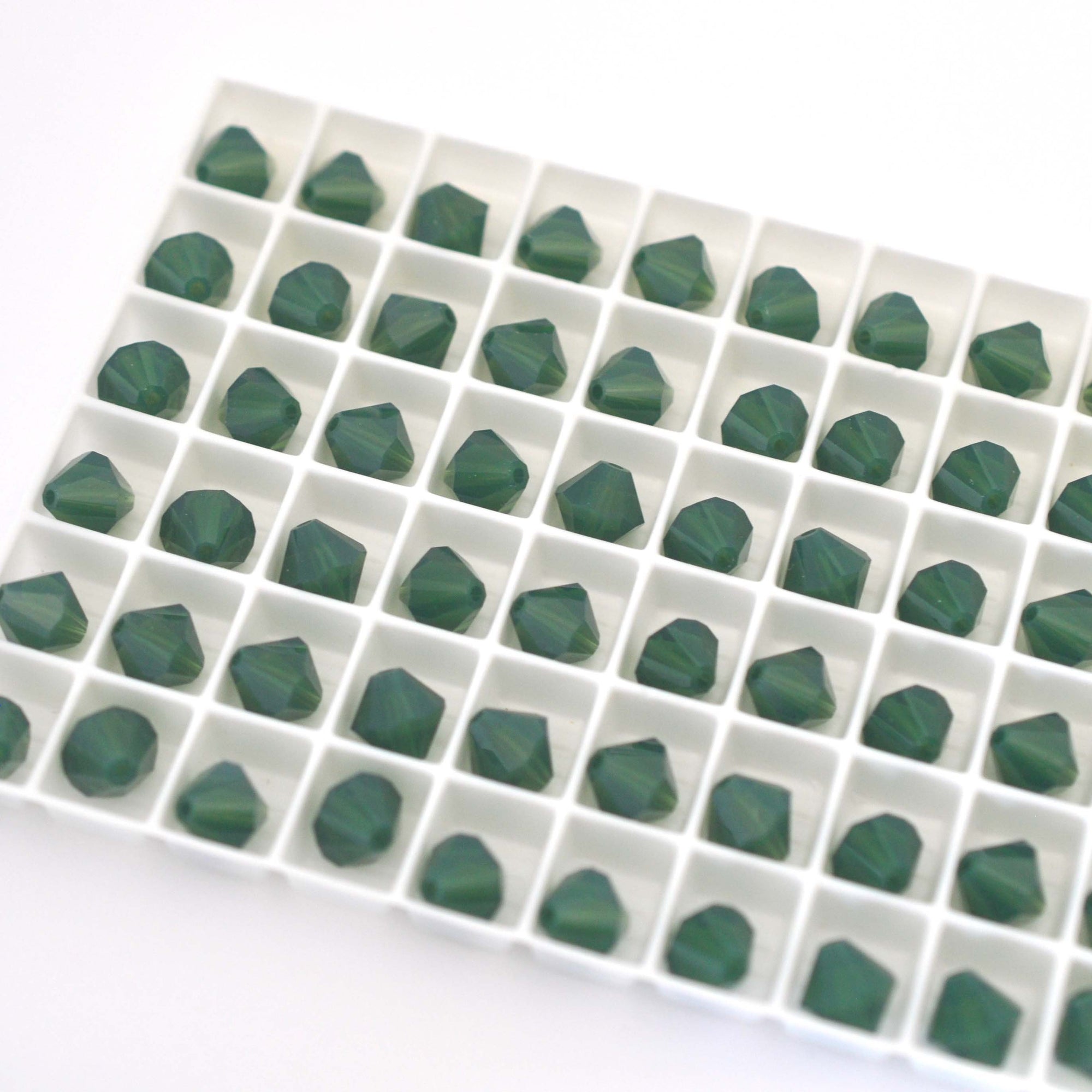 Palace Green Opal Bicone Beads 5301 Barton Crystal 8mm