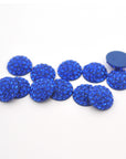 Majestic Blue Pave Crystal Cabochon 86601 Barton Crystal 12mm