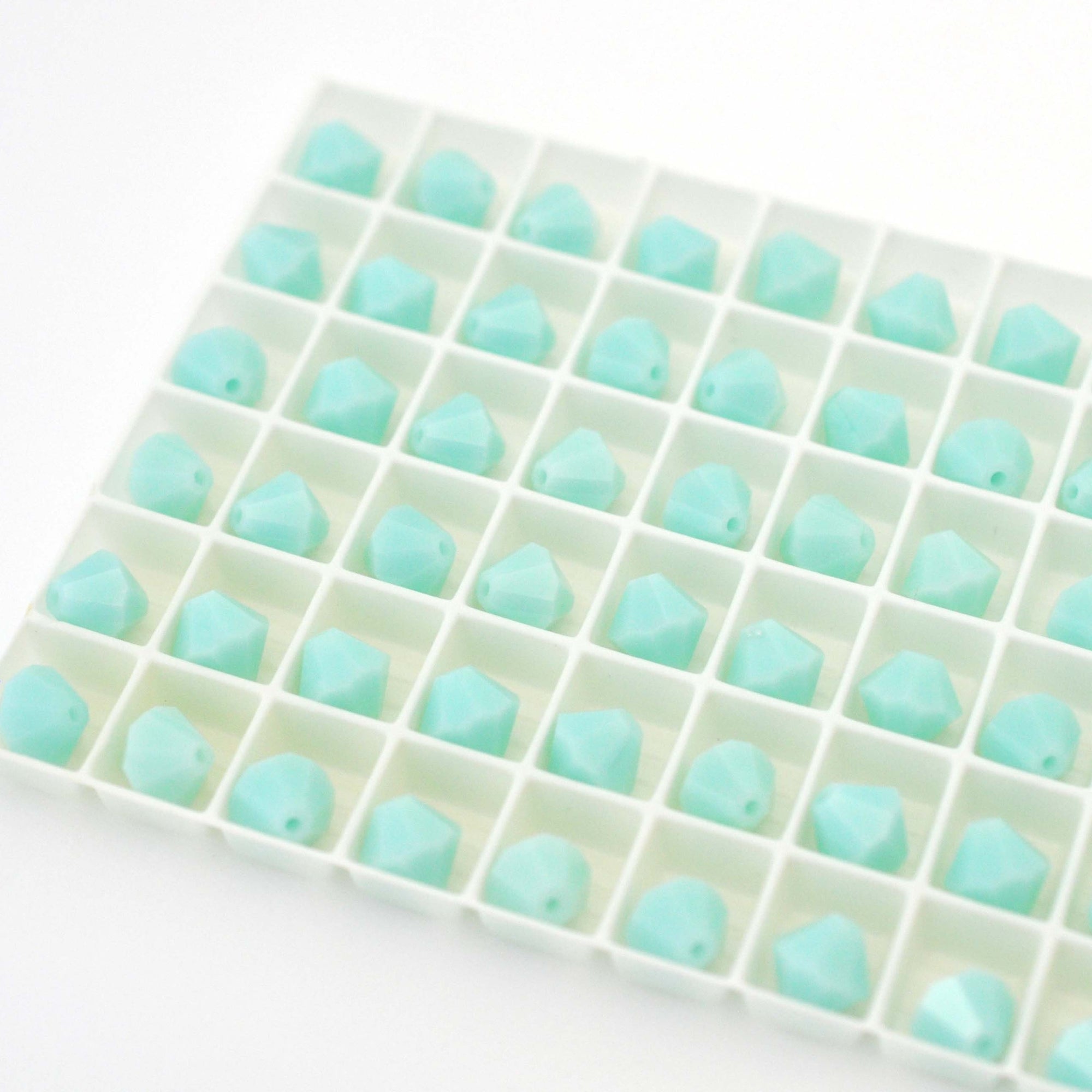 Mint Alabaster Bicone Beads 5301 Barton Crystal 8mm
