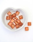 Copper Stairway Bead 2 Hole Tile 5625 Barton Crystal 10mm