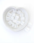 White Opal Stairway Bead 2 Hole Tile 5625 Barton Crystal 10mm