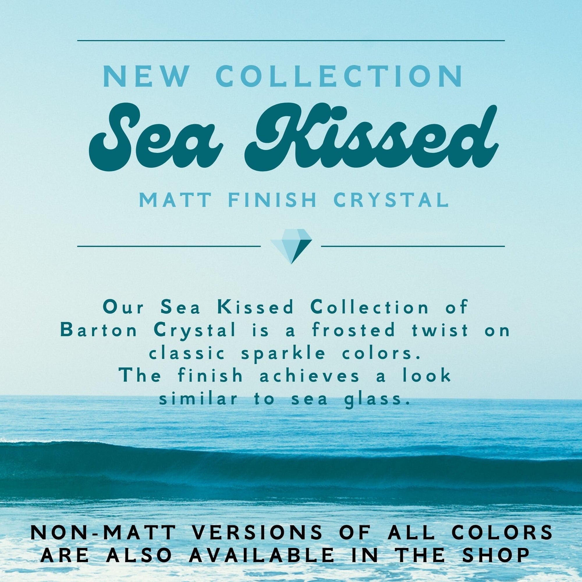 Light Sapphire Matt - Sea Kissed 1088 Pointed Back Chaton Barton Crystal 39ss, 8mm