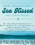 Light Siam Matt - Sea Kissed 1088 Pointed Back Chaton Barton Crystal 39ss, 8mm