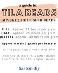 TL0439 - Chartreuse Luster Miyuki Tila Beads, All Sizes