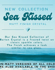 Serene Gray Delite Matt - Sea Kissed 1088 Pointed Back Chaton Barton Crystal 39ss, 8mm