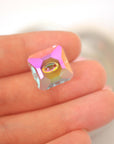 Transmission (Unfoiled) Square Crystal Button 3017 Barton Crystal 16mm