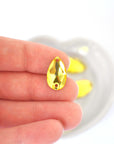 Citrine Pear Shape 2 Hole Sew On Stones 3230 Barton Crystal 18x10.5mm