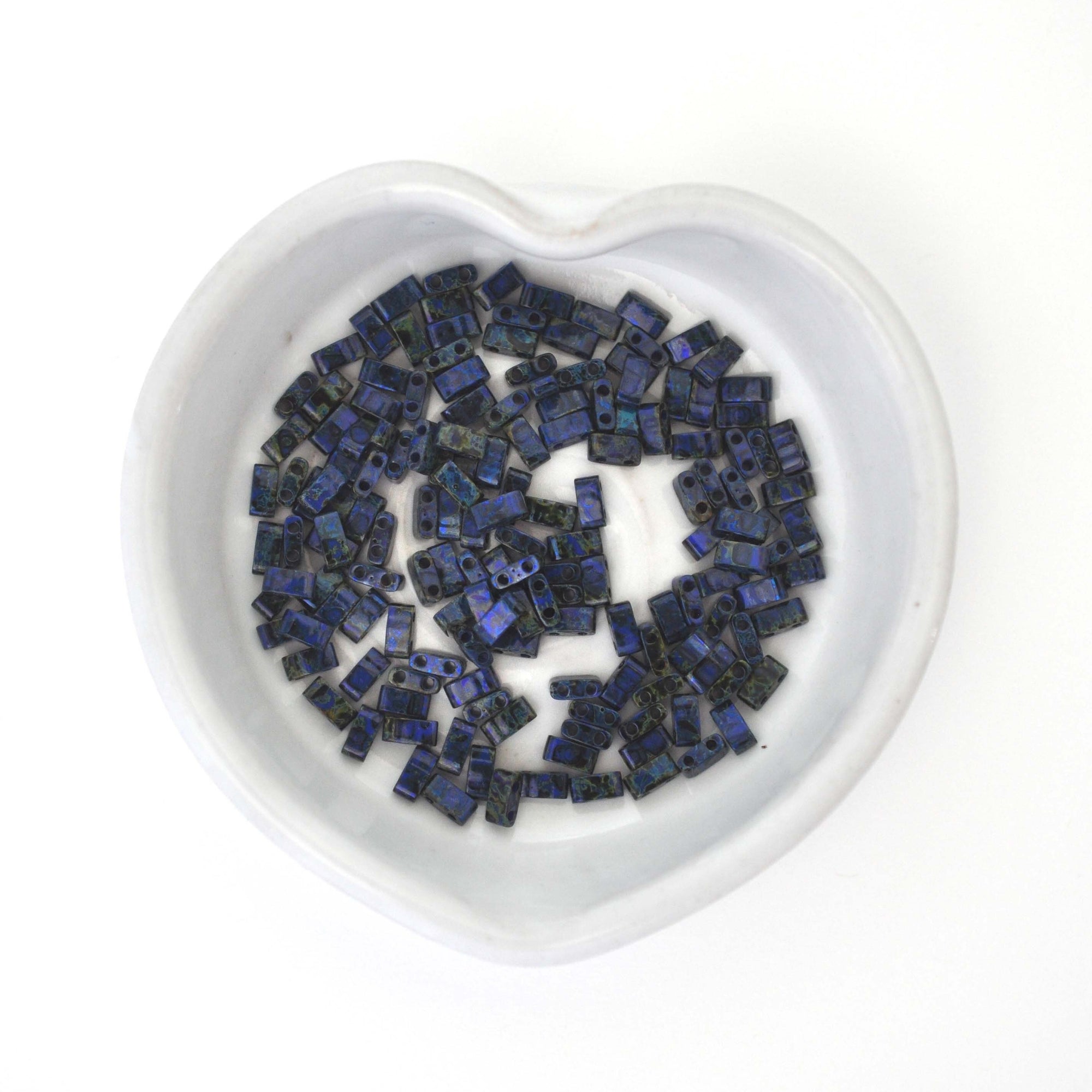 TL4518 - Picasso Cobalt Miyuki Tila Beads, All Sizes
