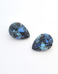 Denim Blue Pear Shape 4320 Barton Crystal 14x10mm