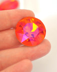 Astral Pink Round Fancy Stone 1201 Barton Crystal 27mm, 1 Crystal