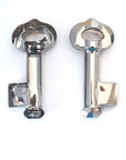 Silver Night Large Key Pendant 6919 Barton Crystal 50mm - 1 Key