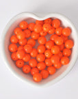 Orange 8MM Vintage Cherry Brand Glass Beads - 50 Beads