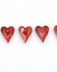 Red Magma Heart Pendant 6240 Barton Crystal 17mm