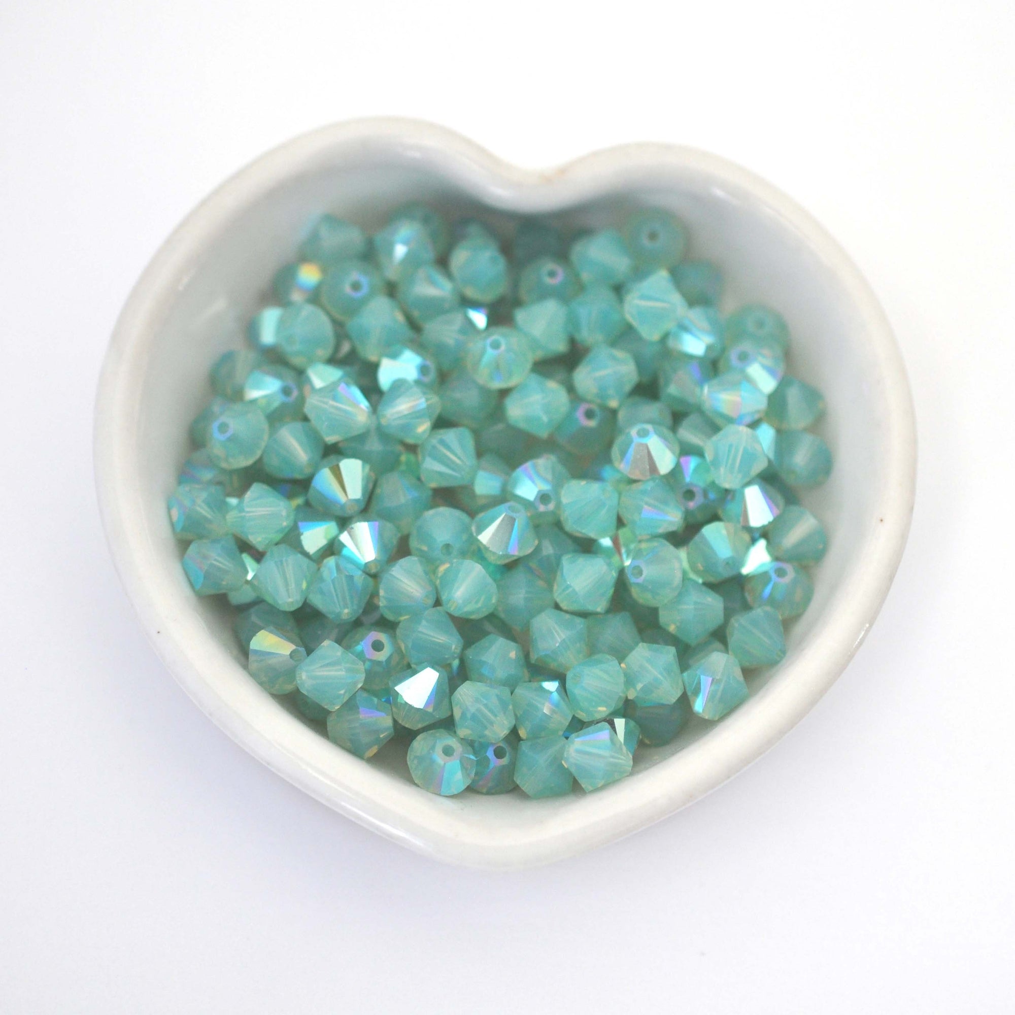 Pacific Opal Shimmer Bicone Beads 5328 Barton Crystal 6mm
