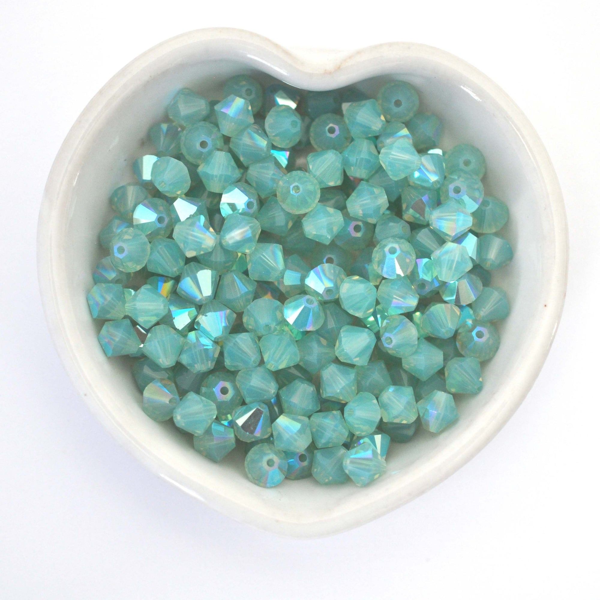 Pacific Opal Shimmer Bicone Beads 5328 Barton Crystal 6mm