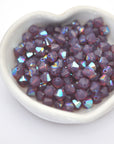 Cyclamen Opal Shimmer Bicone Beads 5328 Barton Crystal 6mm