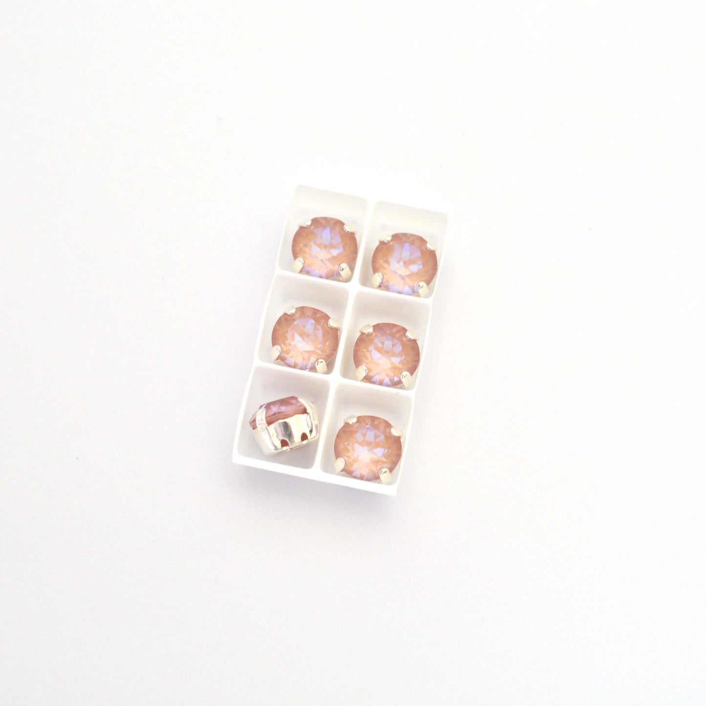 Dusty Pink Delite Sew On Set Barton Crystal Chaton Montees 8mm, 39ss