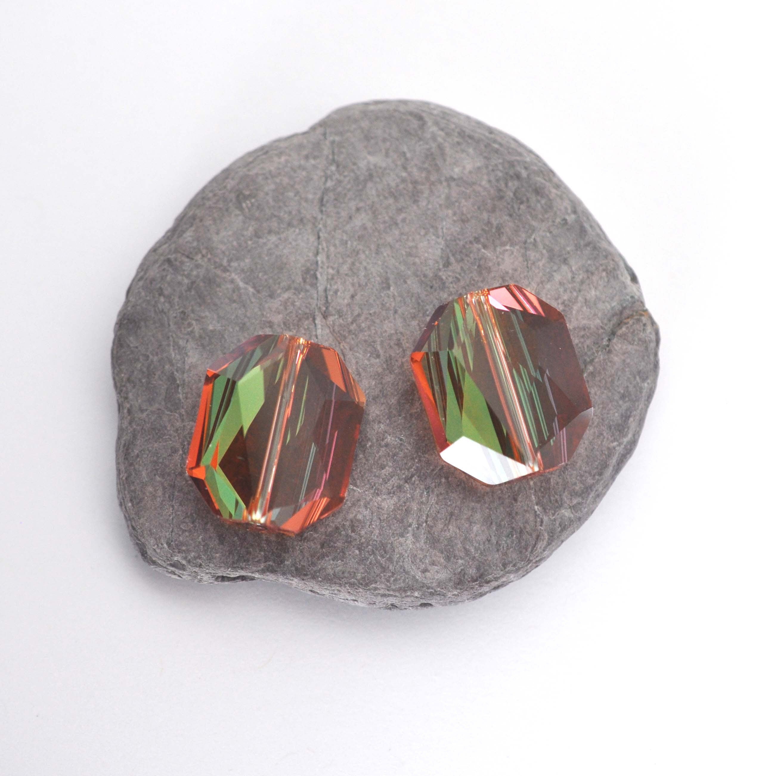 Copper Graphic Bead Large 5520 Barton Crystal 18mm