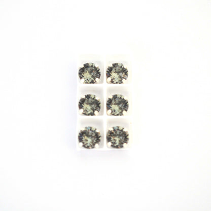 Black Diamond Sew On Set Barton Crystal Chaton Montees 8mm, 39ss