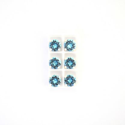 Aquamarine Sew On Set Barton Crystal Chaton Montees 8mm, 39ss