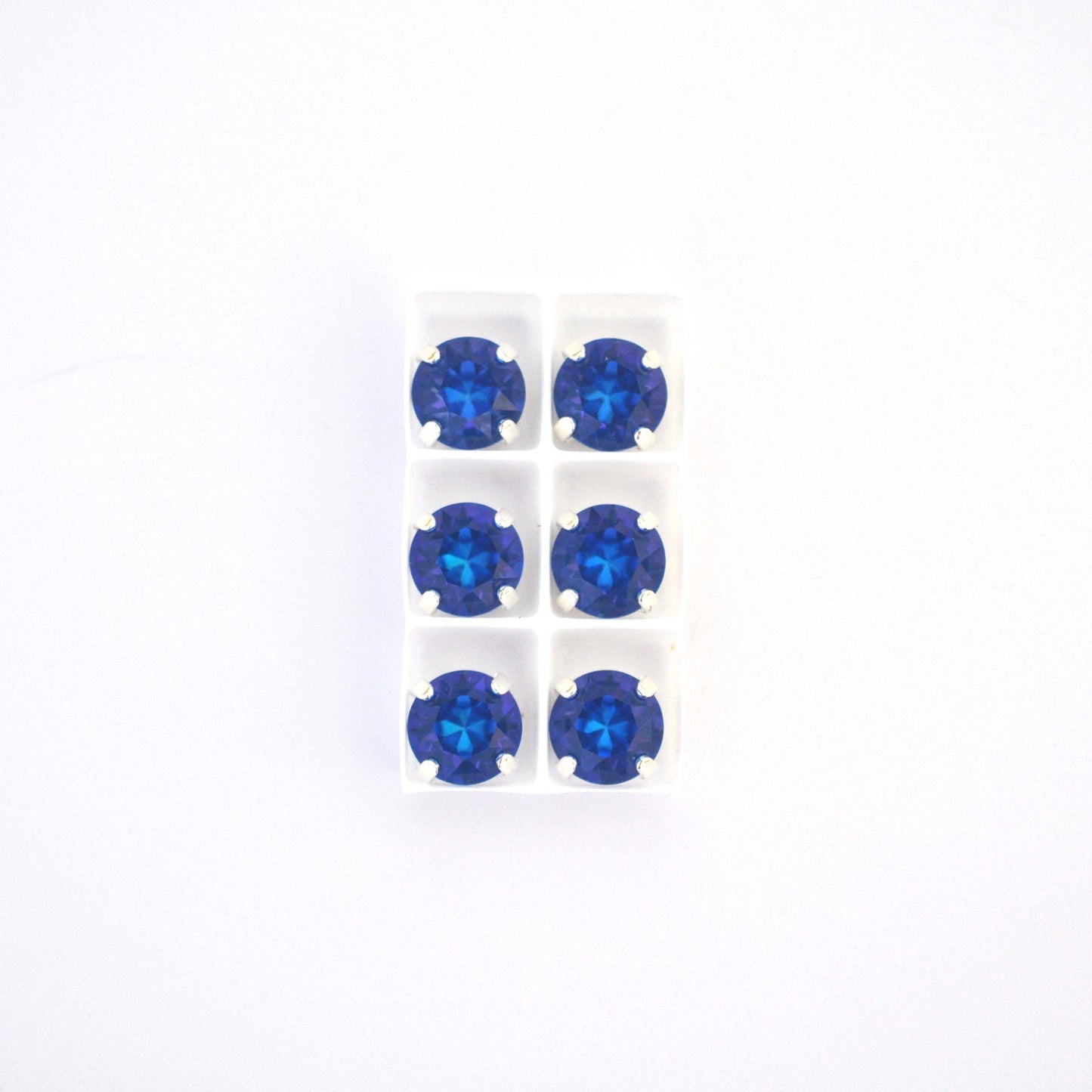 Royal Blue Delite Sew On Set Barton Crystal Chaton Montees 8mm, 39ss