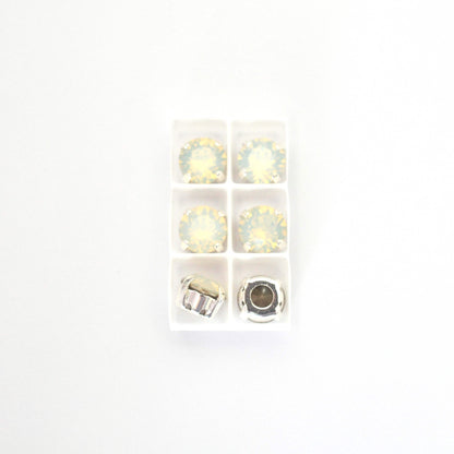 White Opal Sew On Set Barton Crystal Chaton Montees 8mm, 39ss