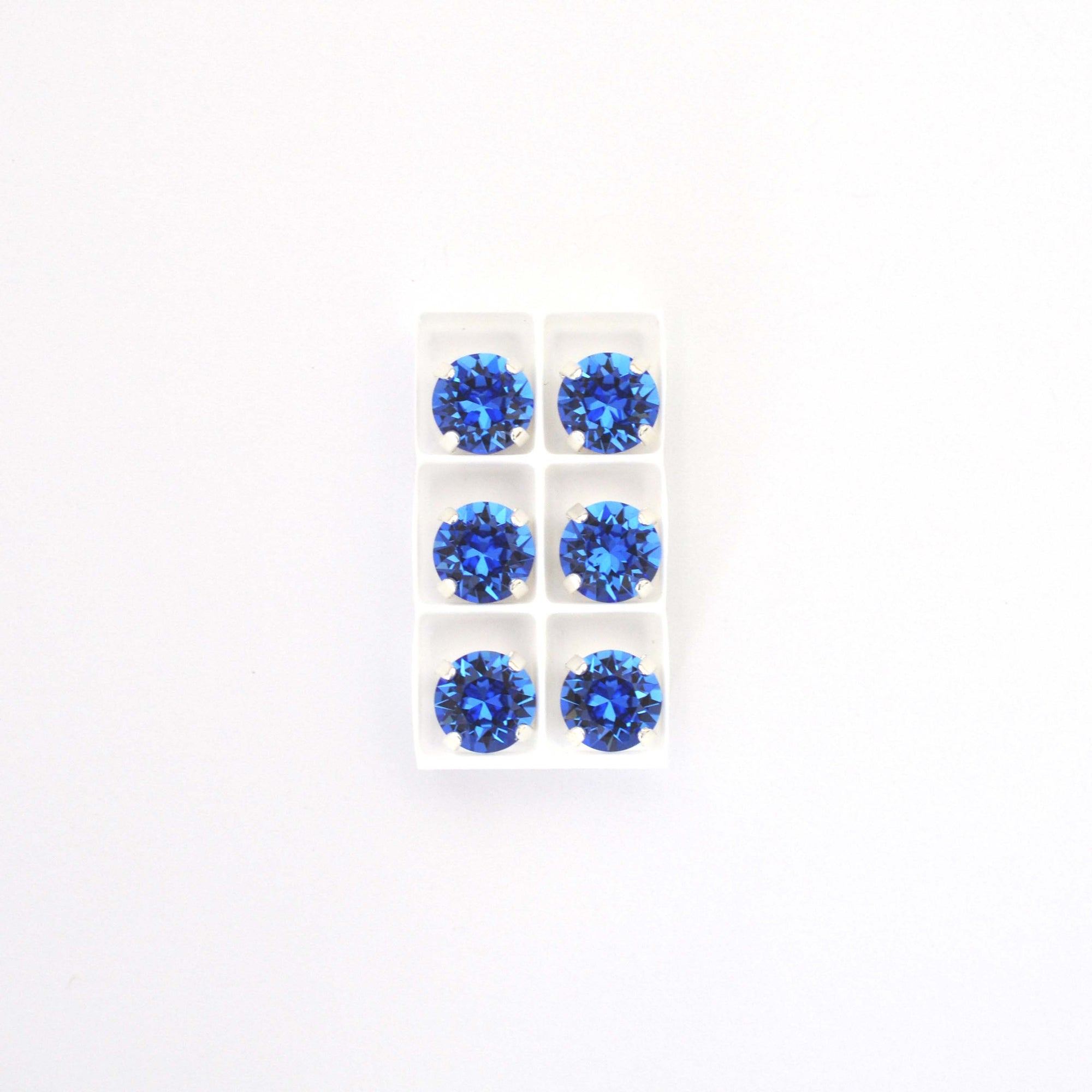 Sapphire Sew On Set Barton Crystal Chaton Montees 8mm, 39ss