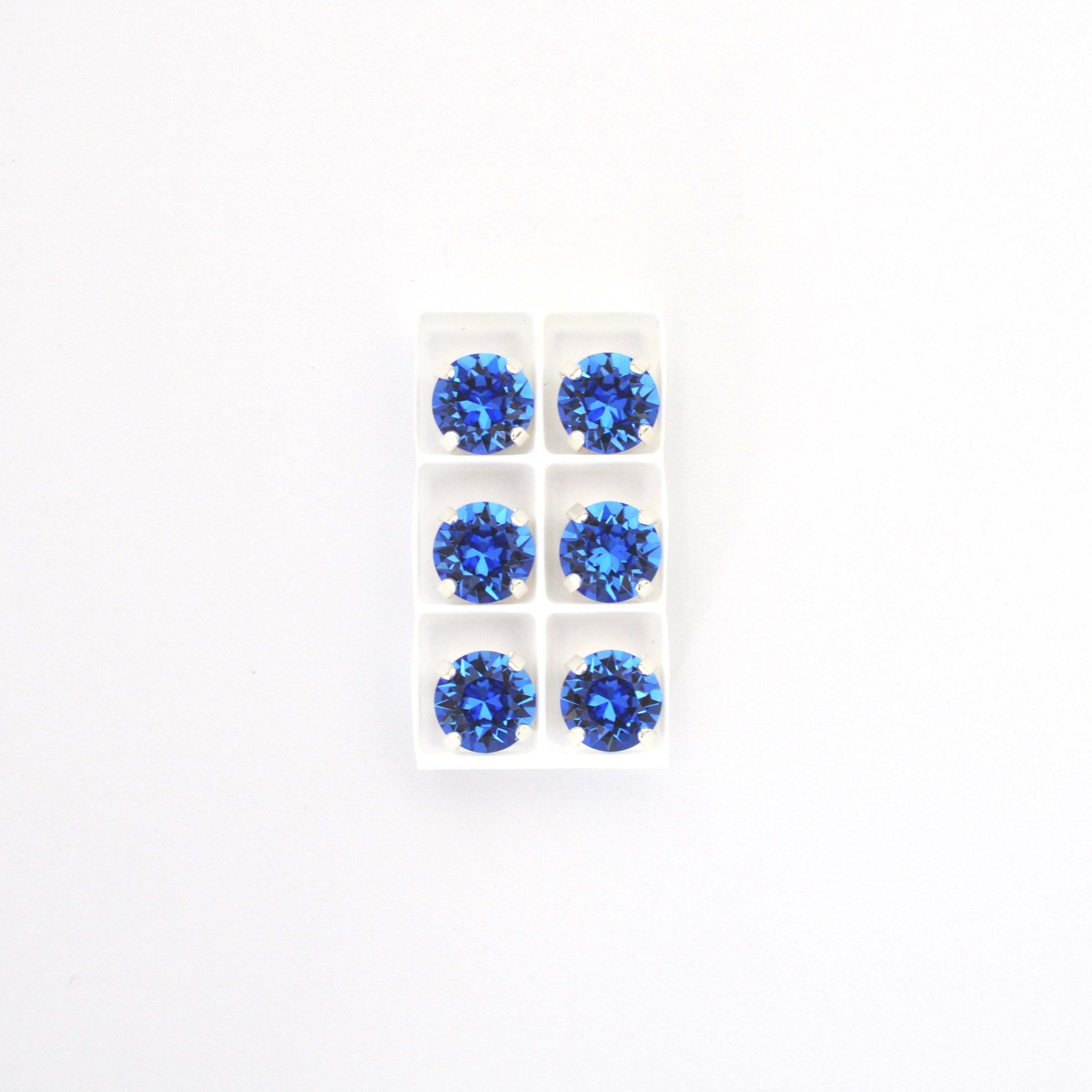 Sapphire Sew On Set Barton Crystal Chaton Montees 8mm, 39ss