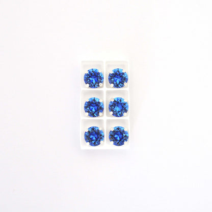 Sapphire Sew On Set Barton Crystal Chaton Montees 8mm, 39ss