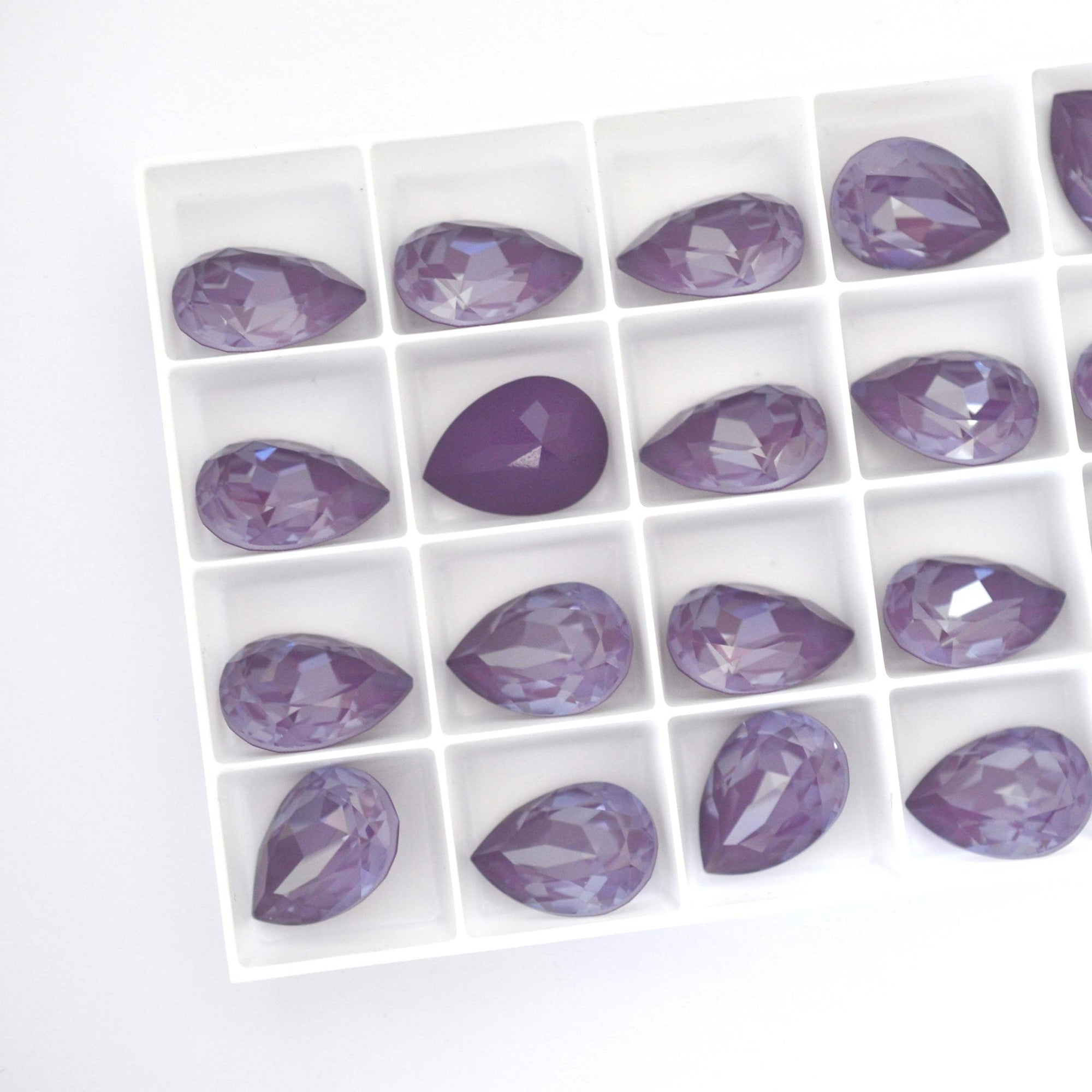 Purple Ignite Pear Shape 4320 Barton Crystal 18x13mm