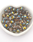 Metallic Iridescent Green Globe Bead 5028/4 Barton Crystal 8mm