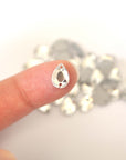 Clear Crystal Pear Shape 2 Hole TTC Sew On Stones 3232/2 Barton Crystal 10x7mm