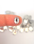 Clear Crystal Oval Shape 2 Hole TTC Sew On Stones 3212/2 Barton Crystal 10x7mm