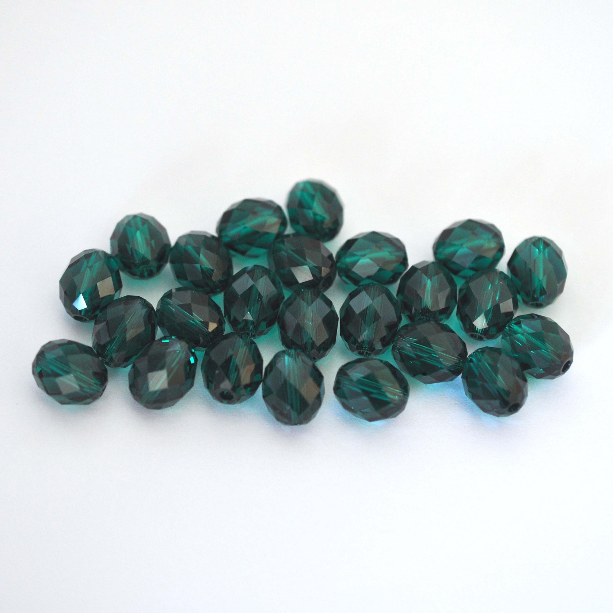 Emerald Olive Briolette Bead 5044 Barton Crystals 9.5x8mm